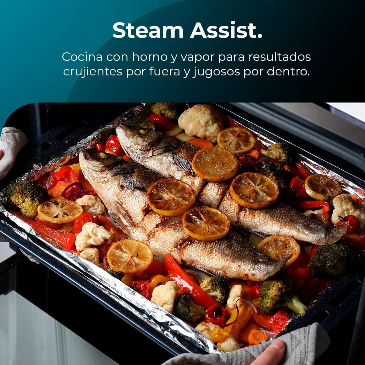 Four encastrable Cecotec Bolero Hexa capacité 77 litres 2800W inox - 4