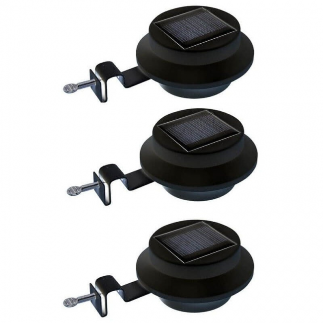 Lampy solarne rynnowe x 3