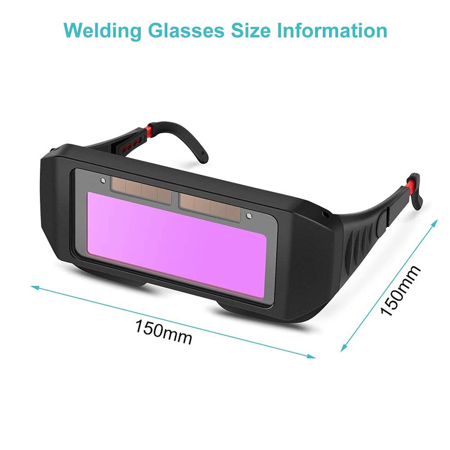Lunettes de Soudure, Masque de Soudeur Automatique, Auto-assombrissantes Solaires Lentilles Lunettes Soudeur pour Protection des Yeux - 6