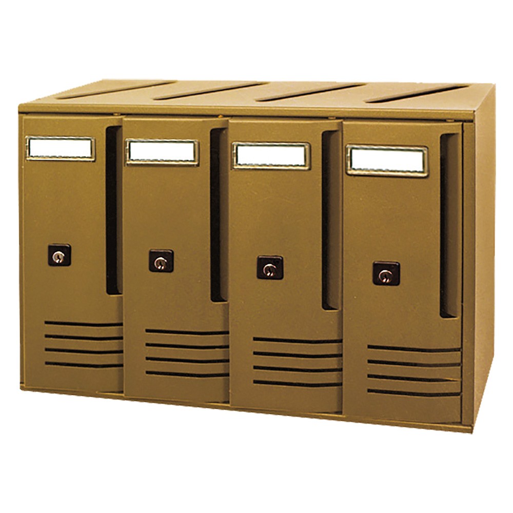 Boîtes aux lettres multiples Boîtes aux lettres verticales de copropriété 6 poteaux aluminium
