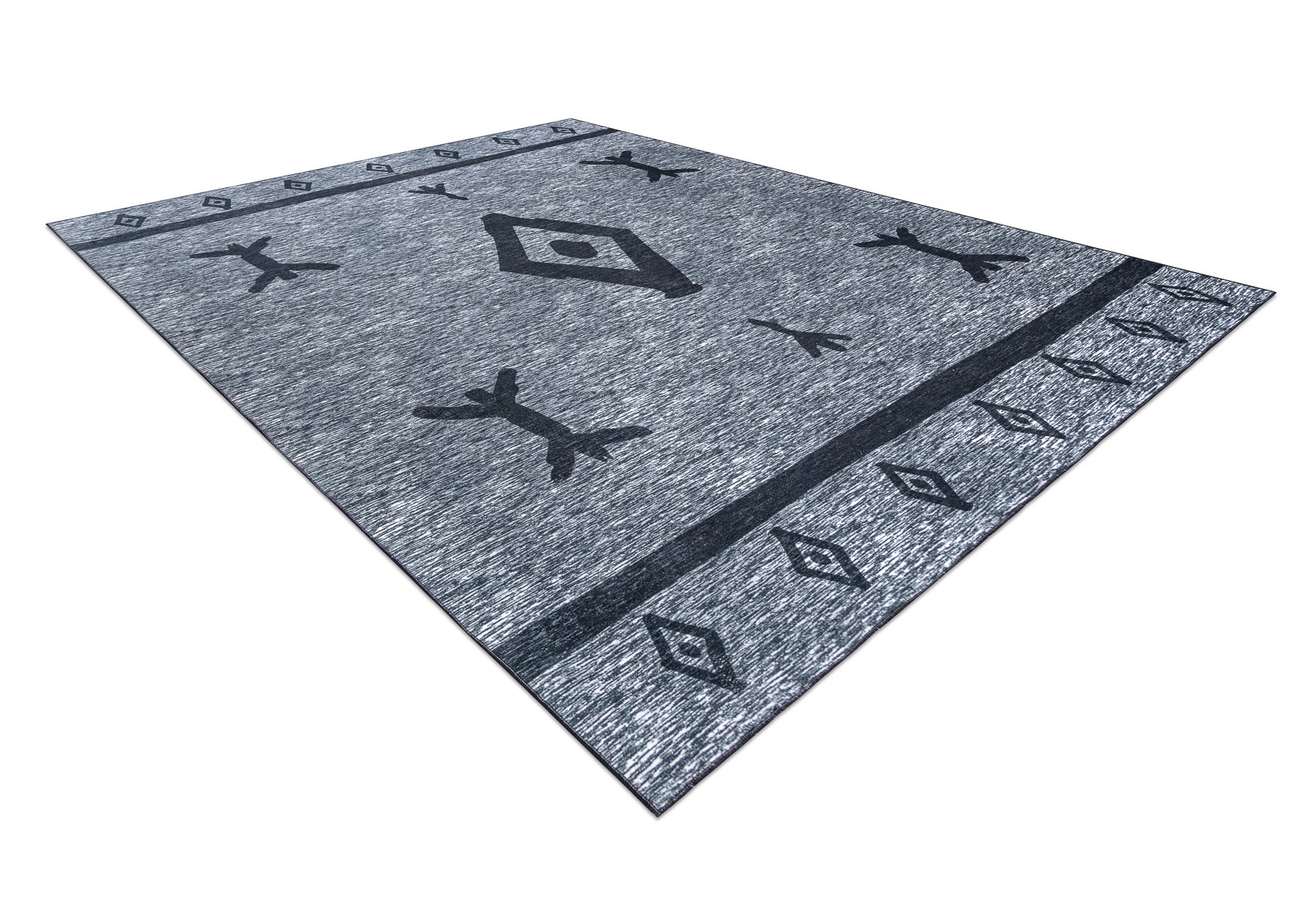 Dywan ANTIKA 119 tek, nowoczesny aztecki, do prania - szary 160x220 cm - 3