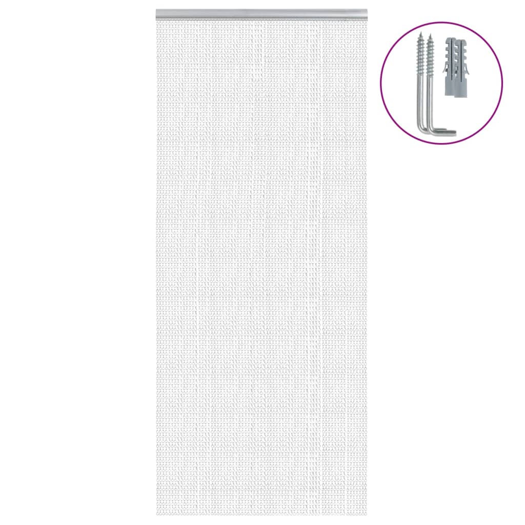 Mosquitera de cadena para puerta aluminio 90x200 cm vidaxl