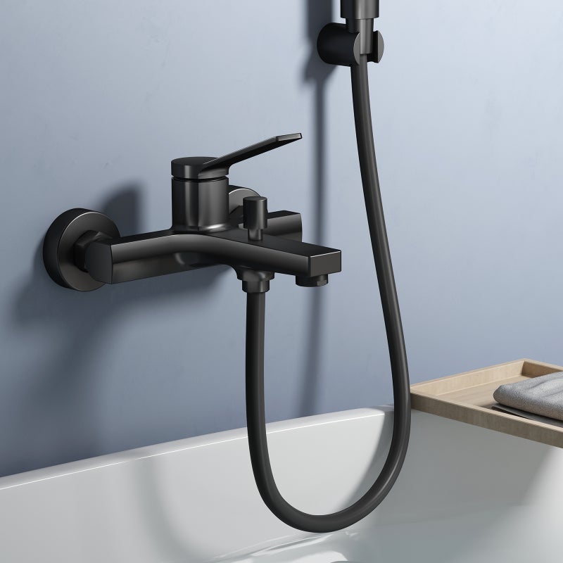 EMKE Bateria wannowa czarny matowy 12.8 cm