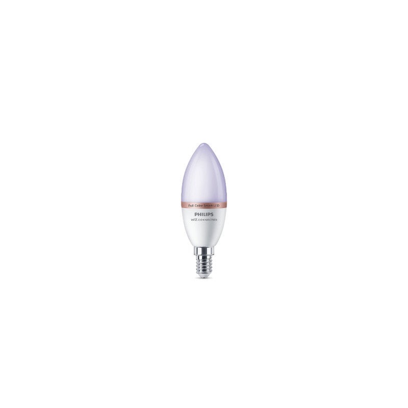Ampoule Connectée WIZ C E14 - Compatible Google Home, Alexa, WiFi - Blanc Chaud