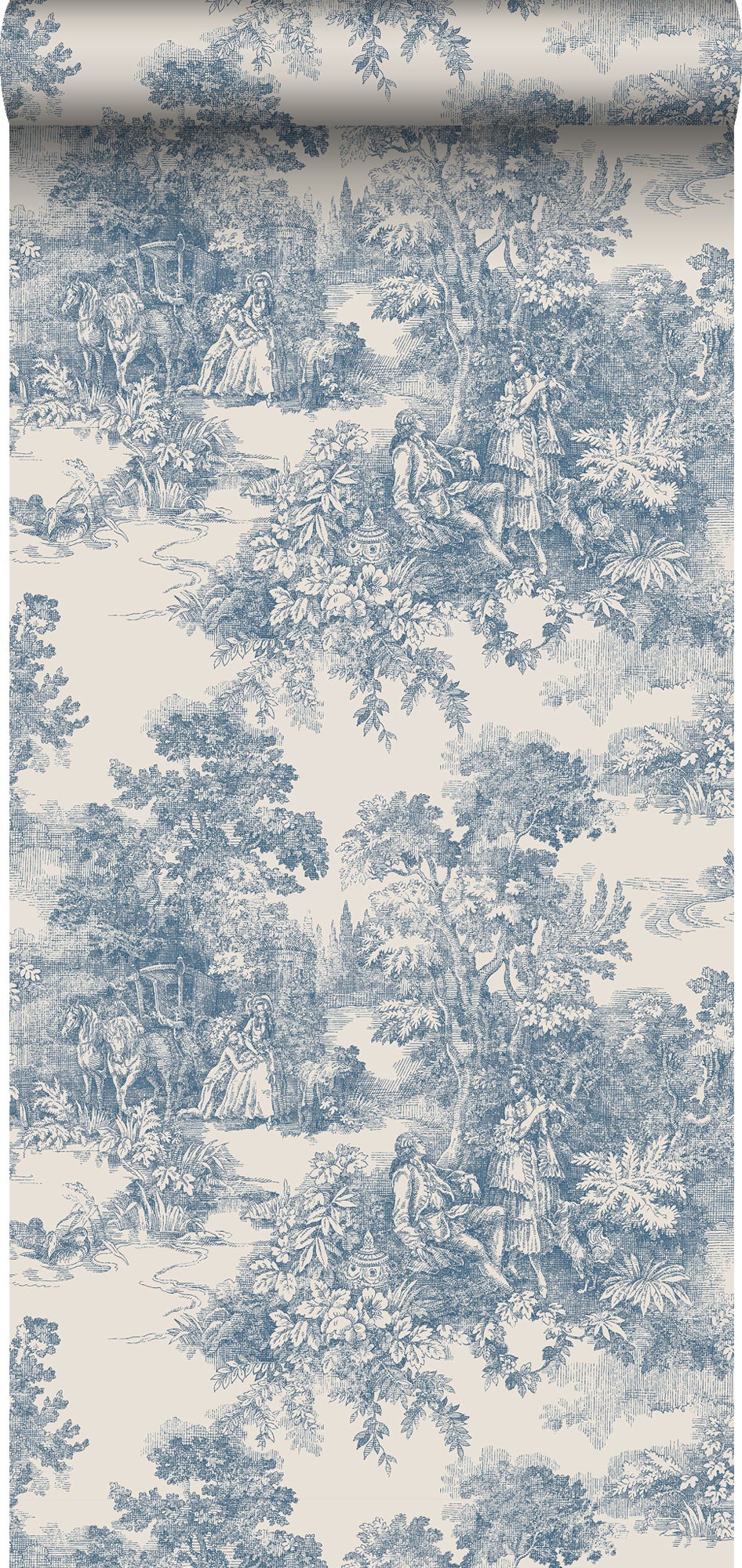 Tapeta Natura niebieskim - 53 cm x 10.05 m - BORASTAPETER