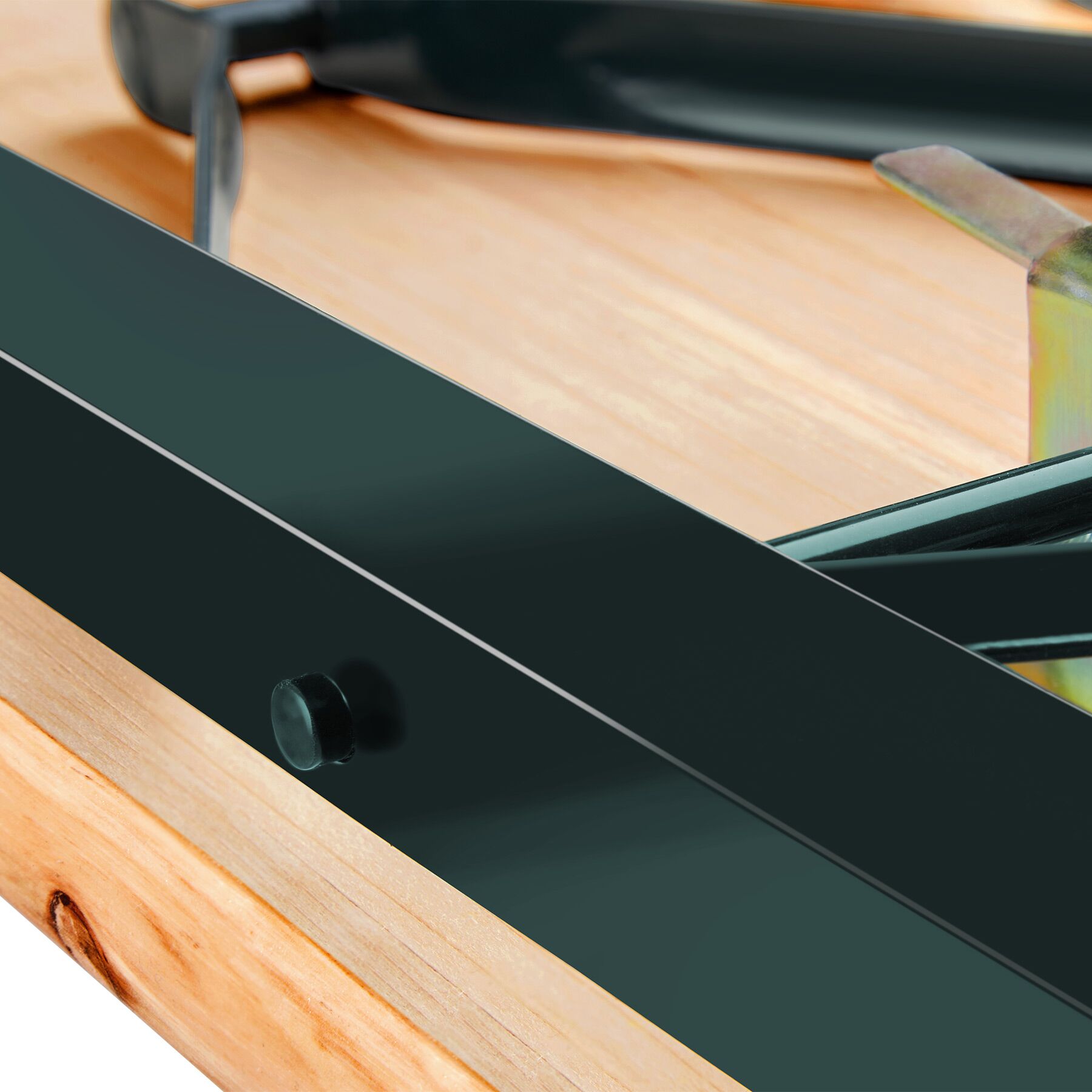 Ensemble de table et bancs en acier et bois 3 pièces pliables pour 8 personnes TECTAKE - 9