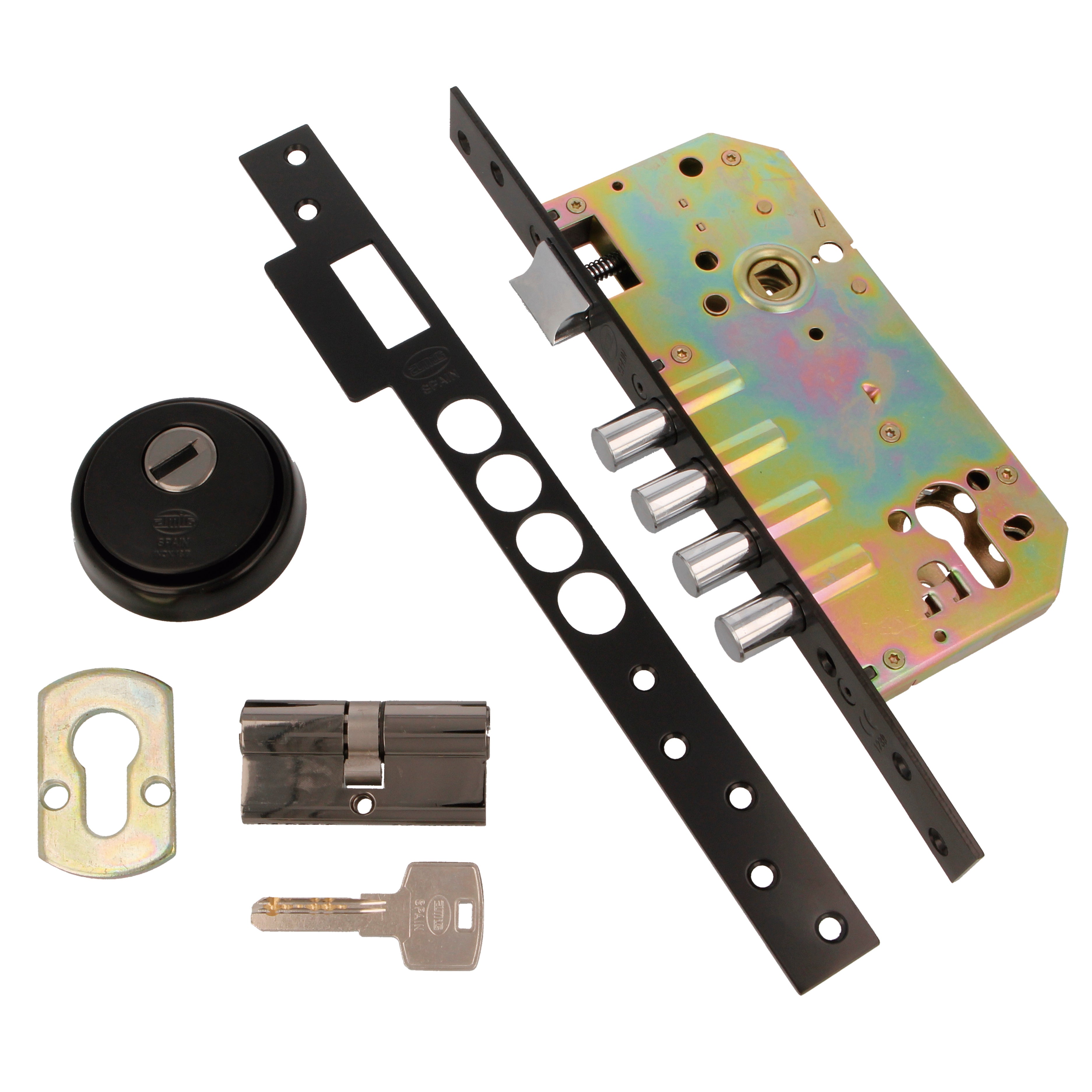 Lot De 2 Serrures à Cylindre Mortaise 1 1/8" - Clé SC1, En Laiton, Pour Porte De Remplacement, Marque MOUNT