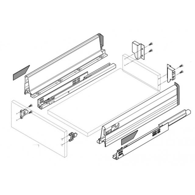 COTE DBL PAROI ANTARO BLUM BLUMOT H985MM 500MM