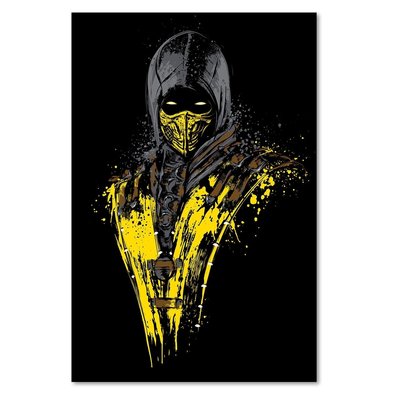 Tableau décor d'image de feu mortel xxl - 40 x 60 cm - 2