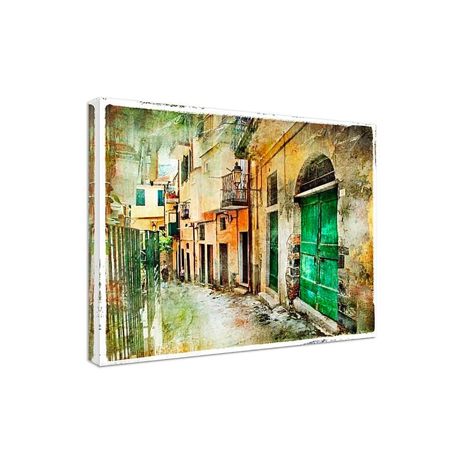 Tableau rue de la vieille ville - 80 x 60 cm - 2