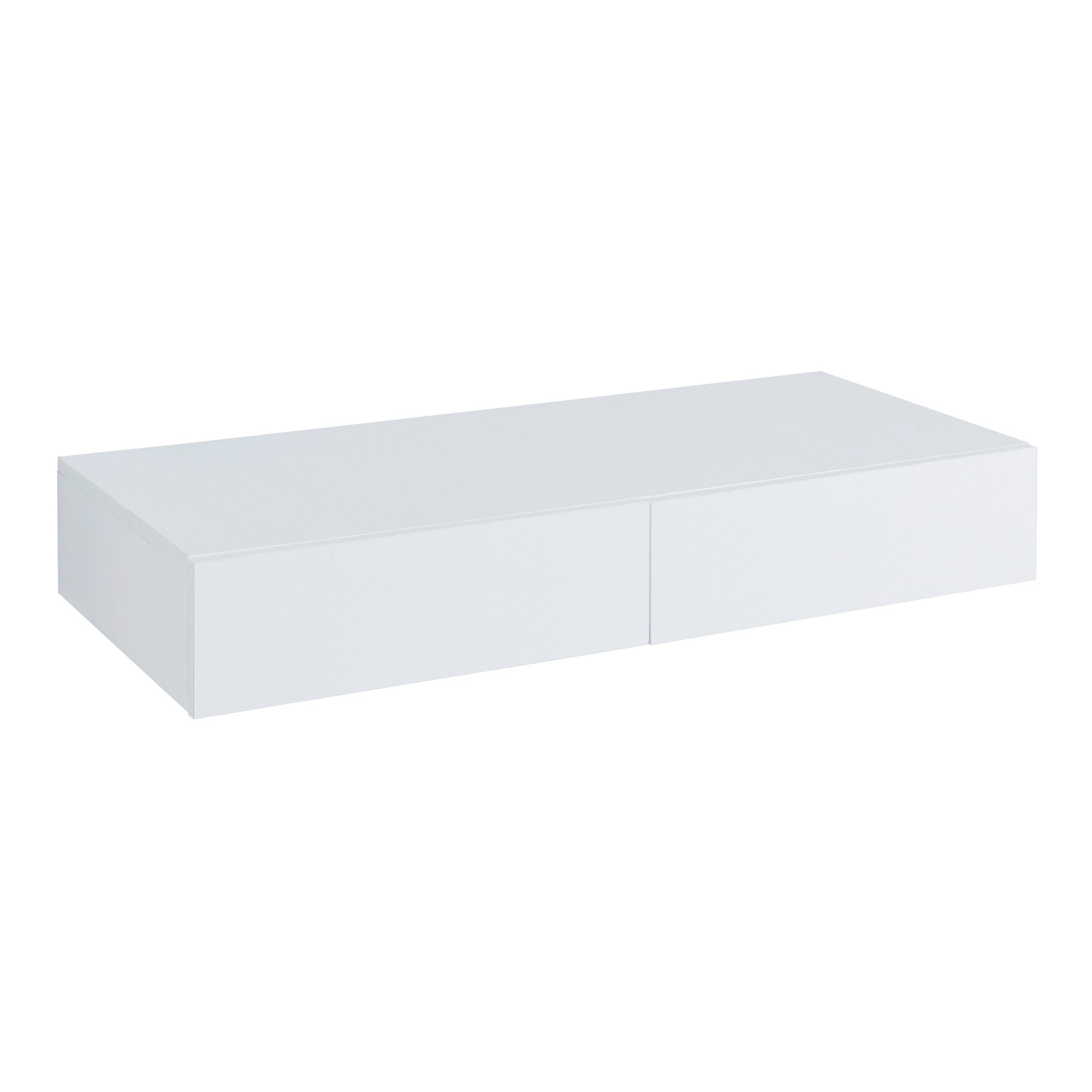 Étagère murale avec 2 tiroirs Karstula 80 x 35 x 12 cm blanc [en.casa] - 3