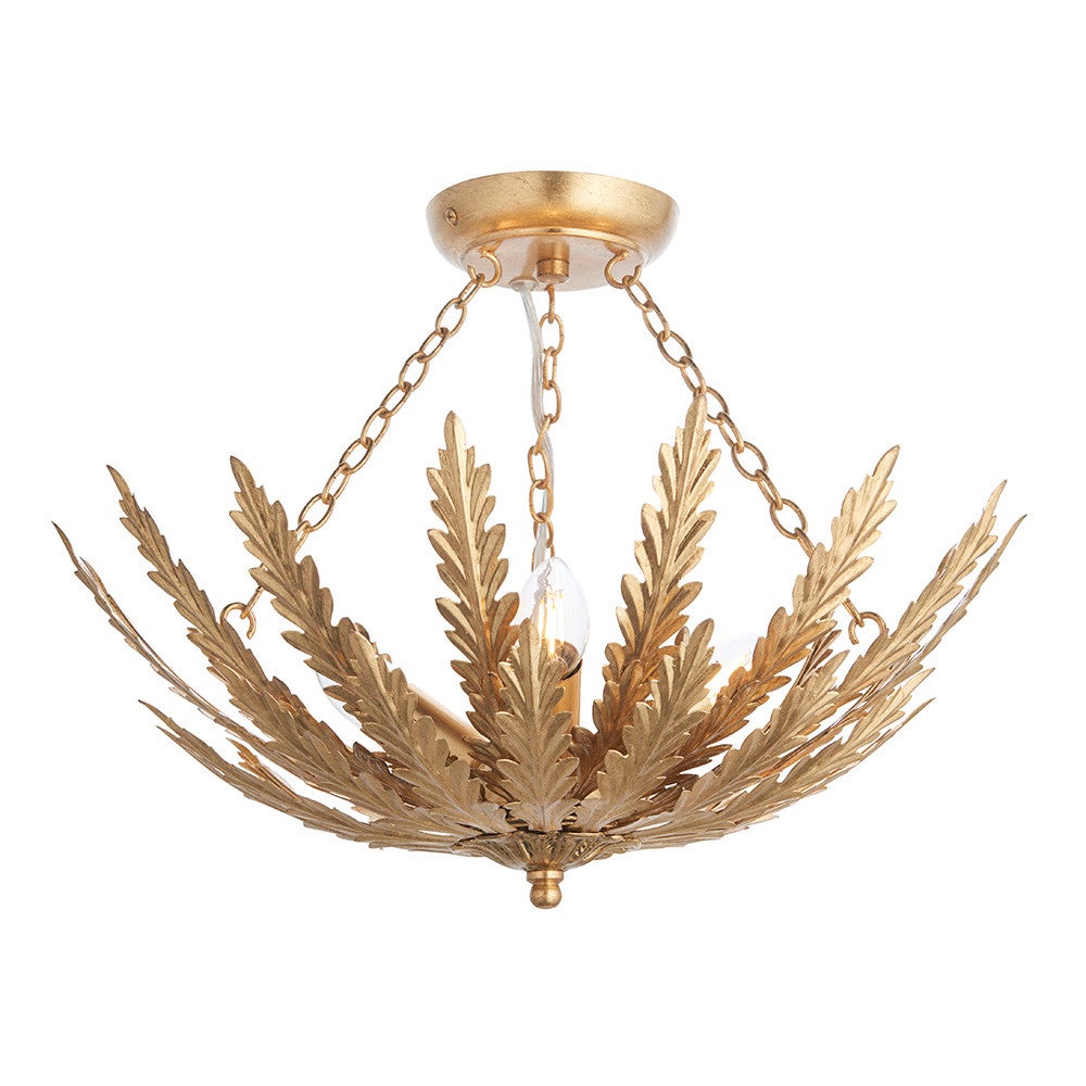 Lampa wisząca DELPHINE złota 3xE14x15W metal wym:35x46,5x46,5cm IP20 Endon
