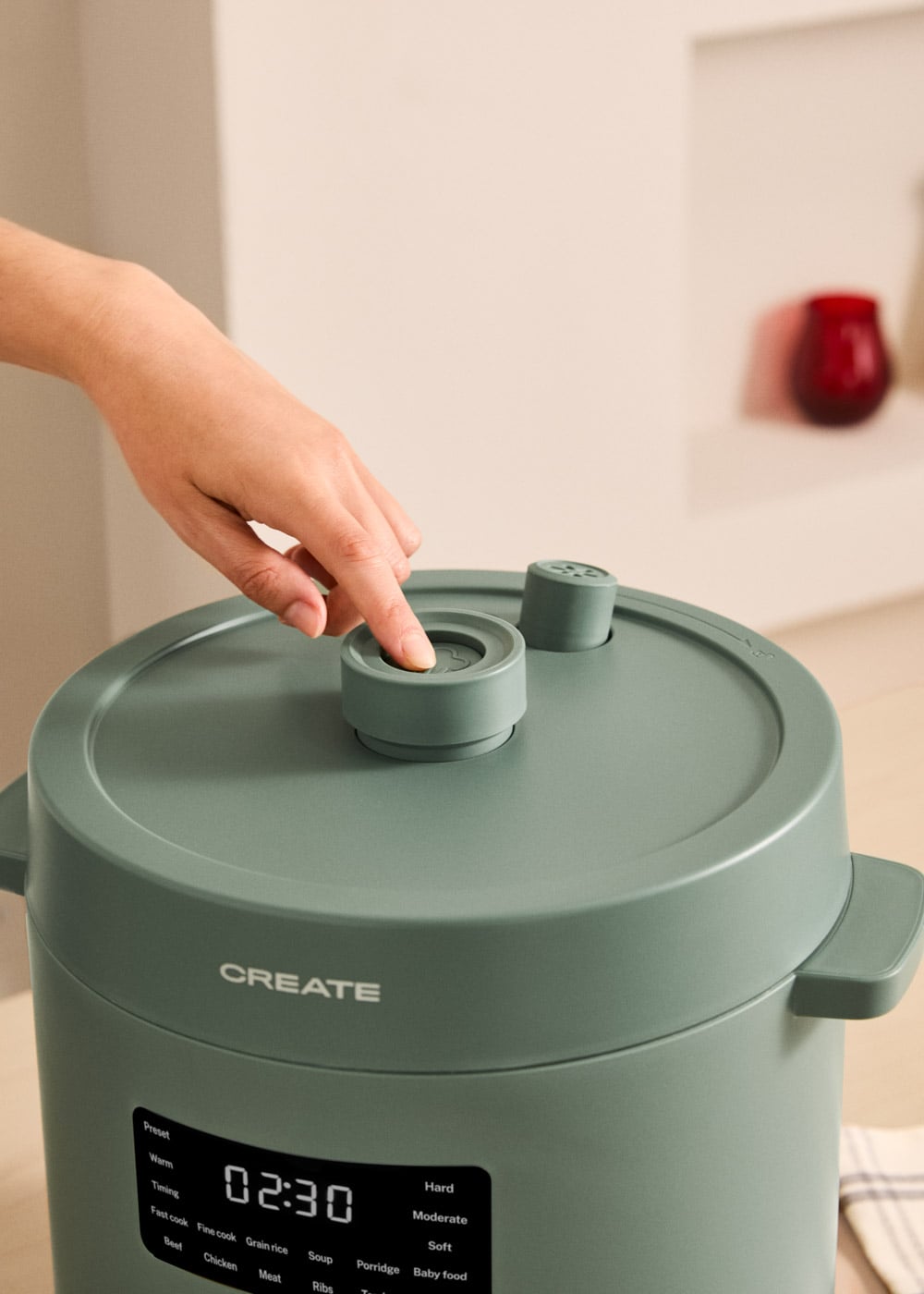 CREATE - PRESSURE COOKER STUDIO - Autocuiseur électrique multifonctionnel programmable- Sauge - 5