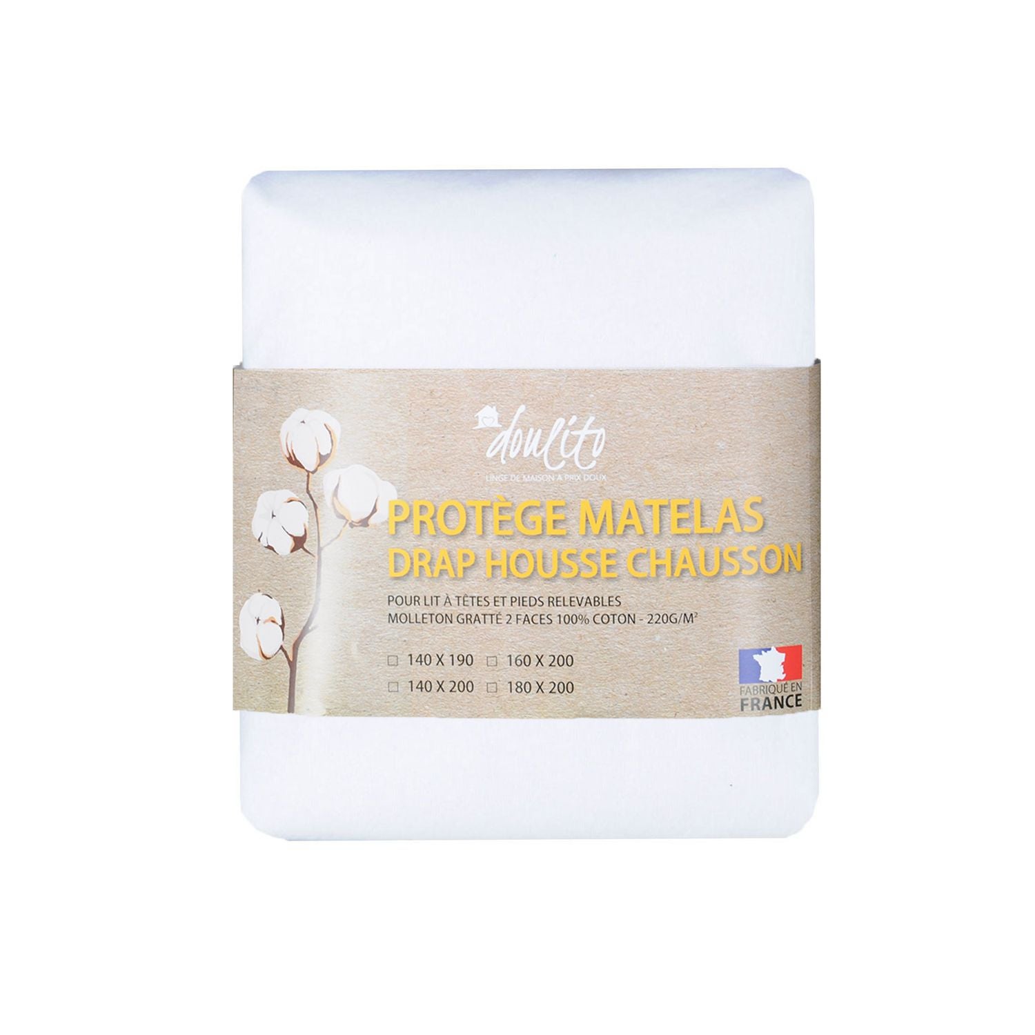 Housse De Matelas Anti-acariens Imperméable Et Respirante - Taille 140x200 Cm (ép. 35 Cm) - Blanc - Protection Literie
