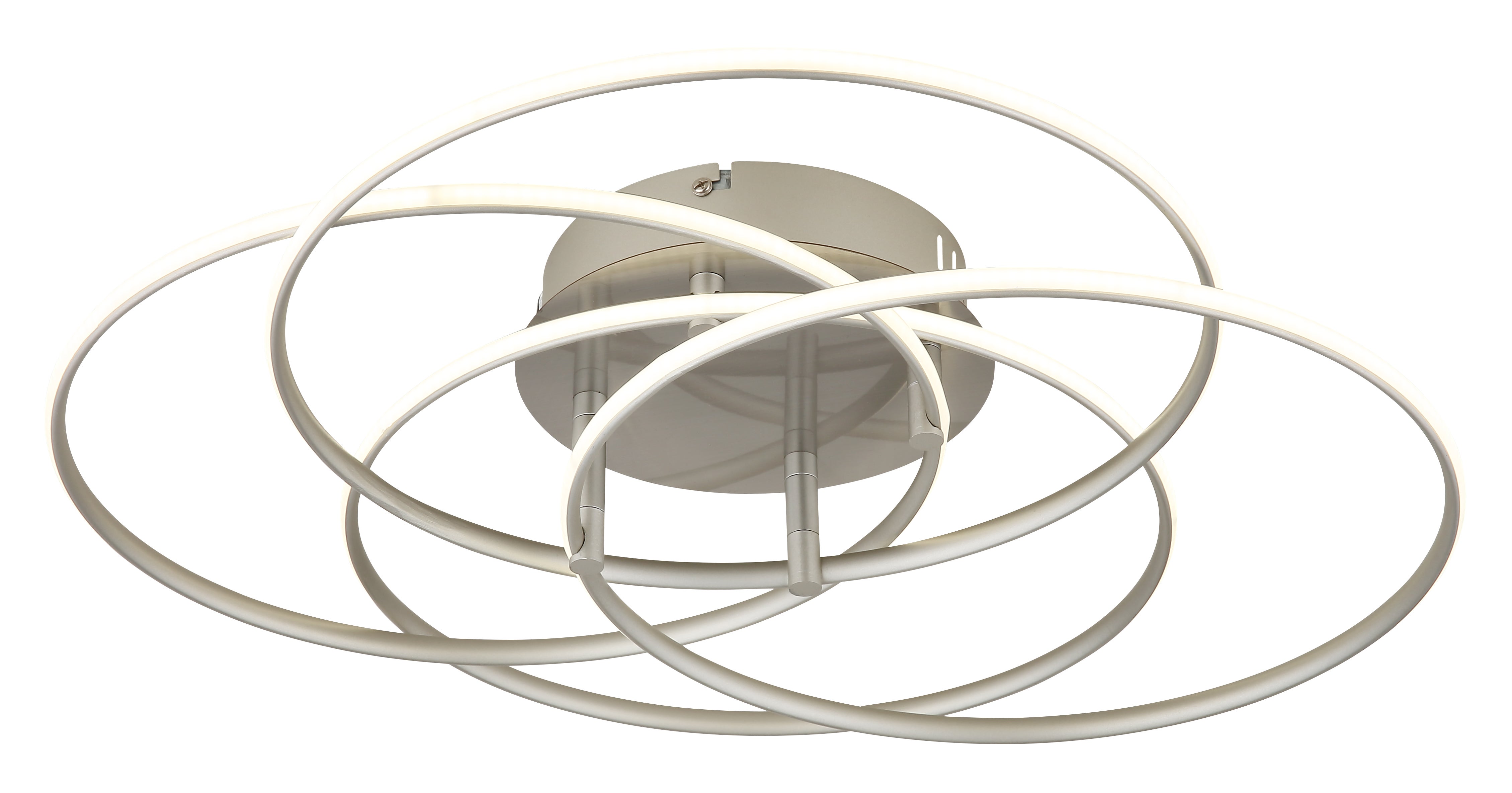EGLO EASINGTON Plafoniera Soffitto In Acciaio Nichel - Lampadario Moderno Con Portalampada E27, 60W, Design Vintage - 2