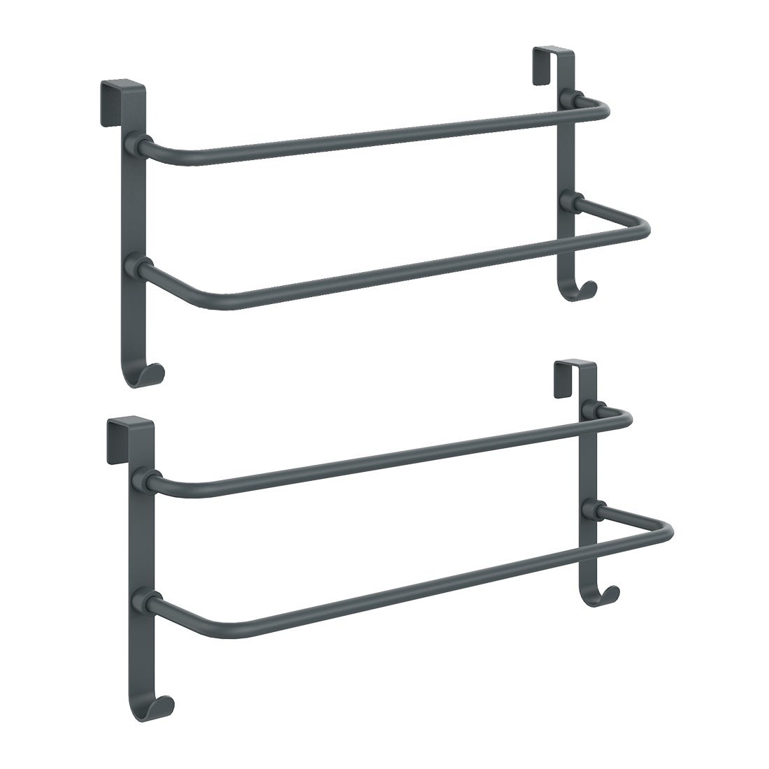 EMKE Lot De 2 Porte-Serviettes Rétractables Pour Radiateur Et Sèche-Serviettes - Blanc, Multifonctionnel Mural