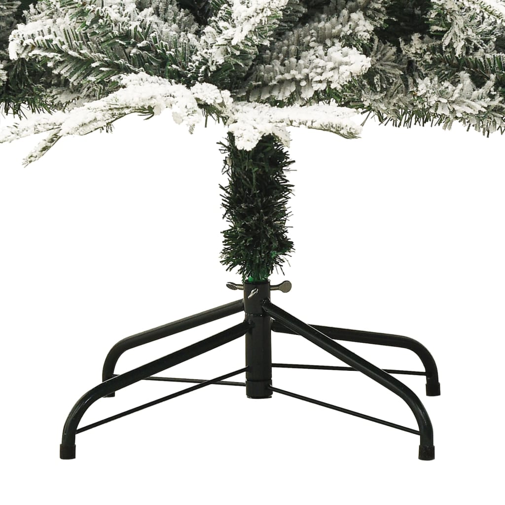 Árvore de Natal | Árvore de festas artificial com neve 150 cm PVC e PE verde CFW713626 - 5