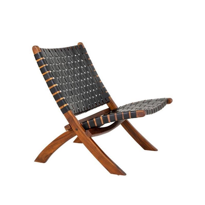 Perugia fotel skóra czarny.