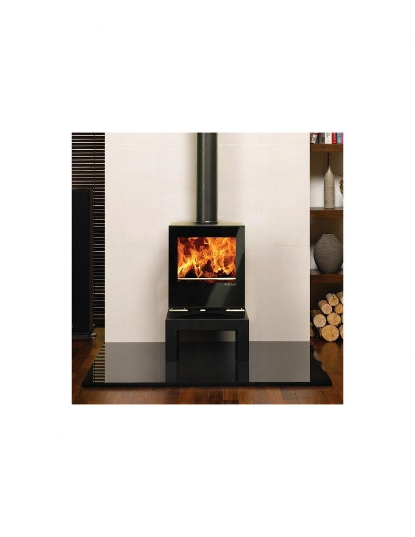 Podstawa szklana hartowana - szyba pod Piec lub Kominek 80x60 cm CZARNA - 5