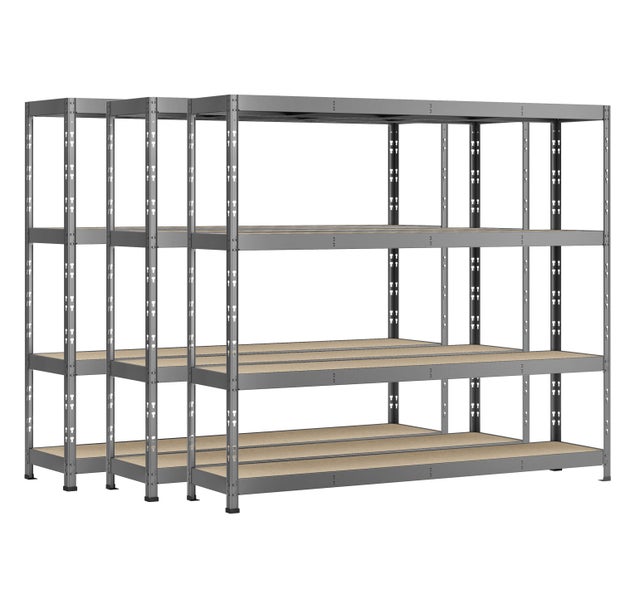 Jeu 3 étagères Rack MODULÖ STORAGE charge lourde 40x220xH 185 cm très grande longueur