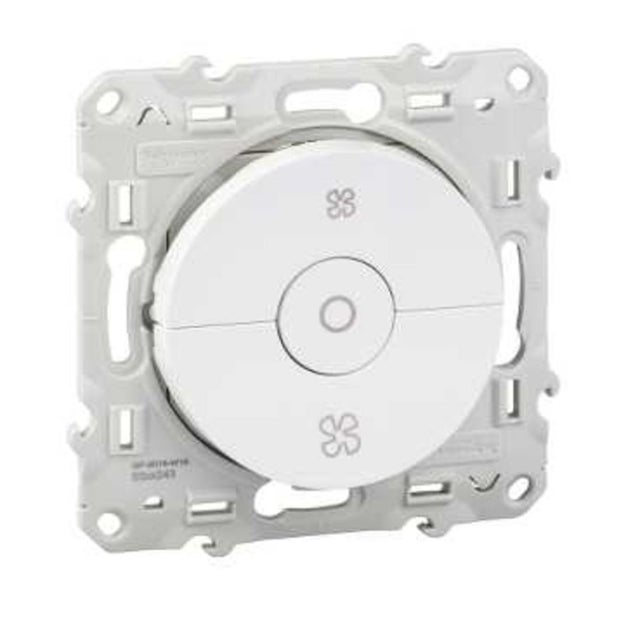 Interrupteur 3 positions pour VMC couleur blanc gamme ODACE - Schneider