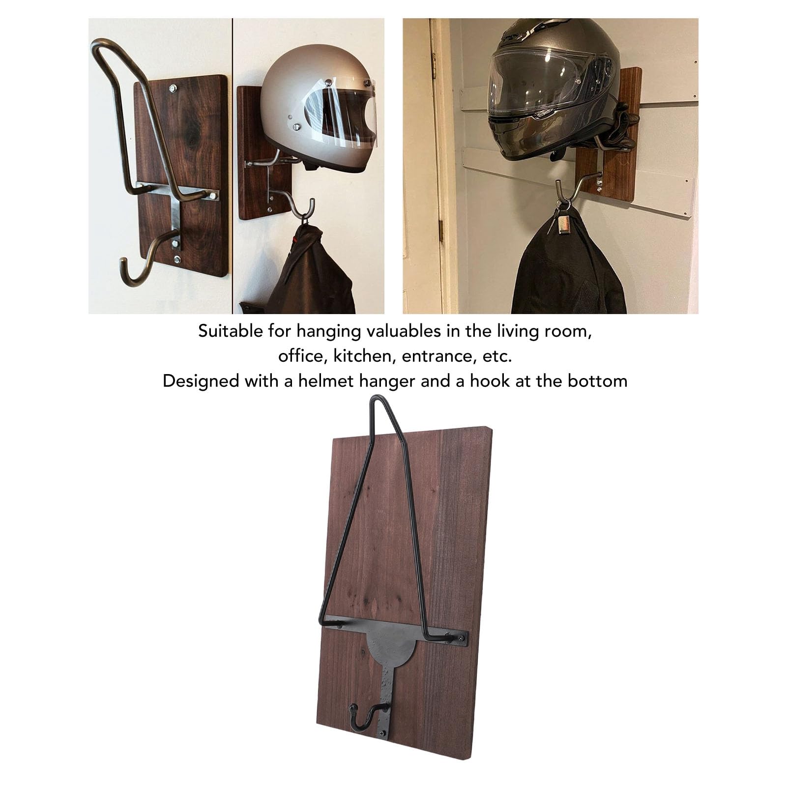 Portacasco da moto con gancio per giacca Espositore da parete in