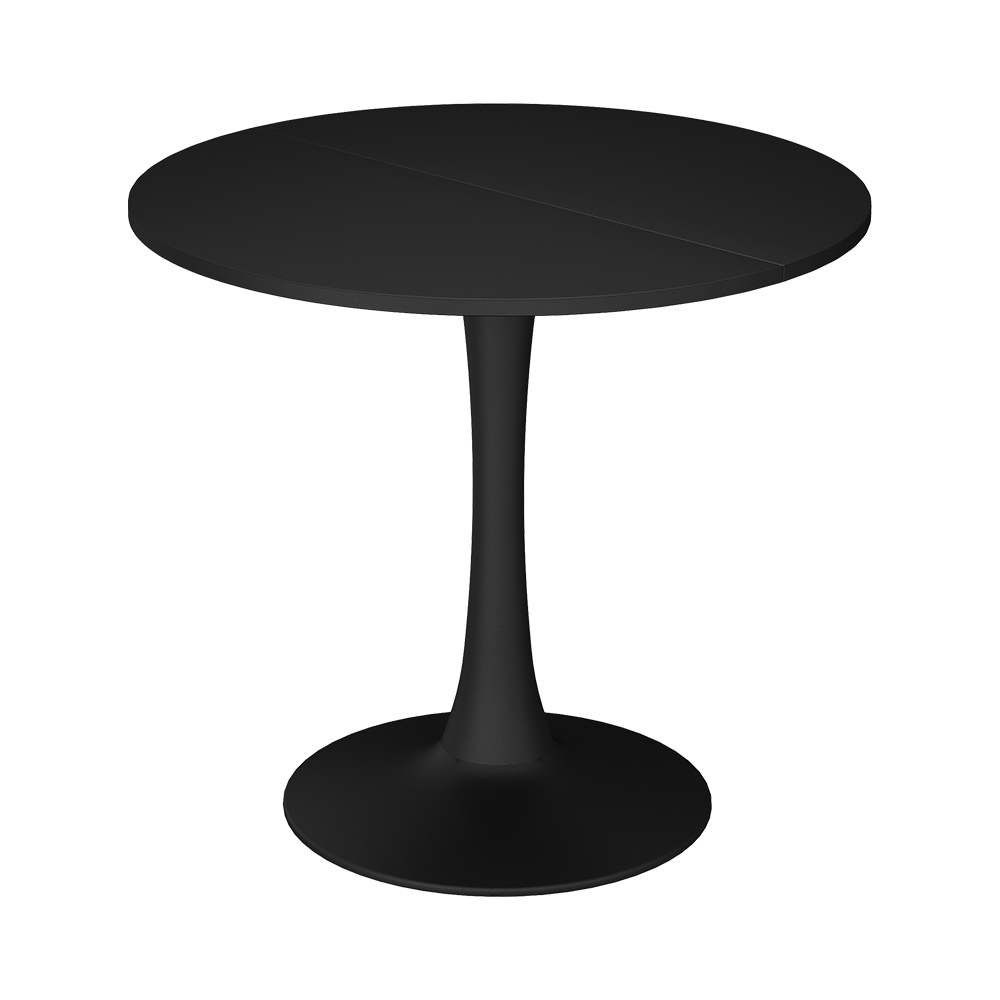 Vicco Stół do jadalni Carl, Czarny, 80 x 80 cm