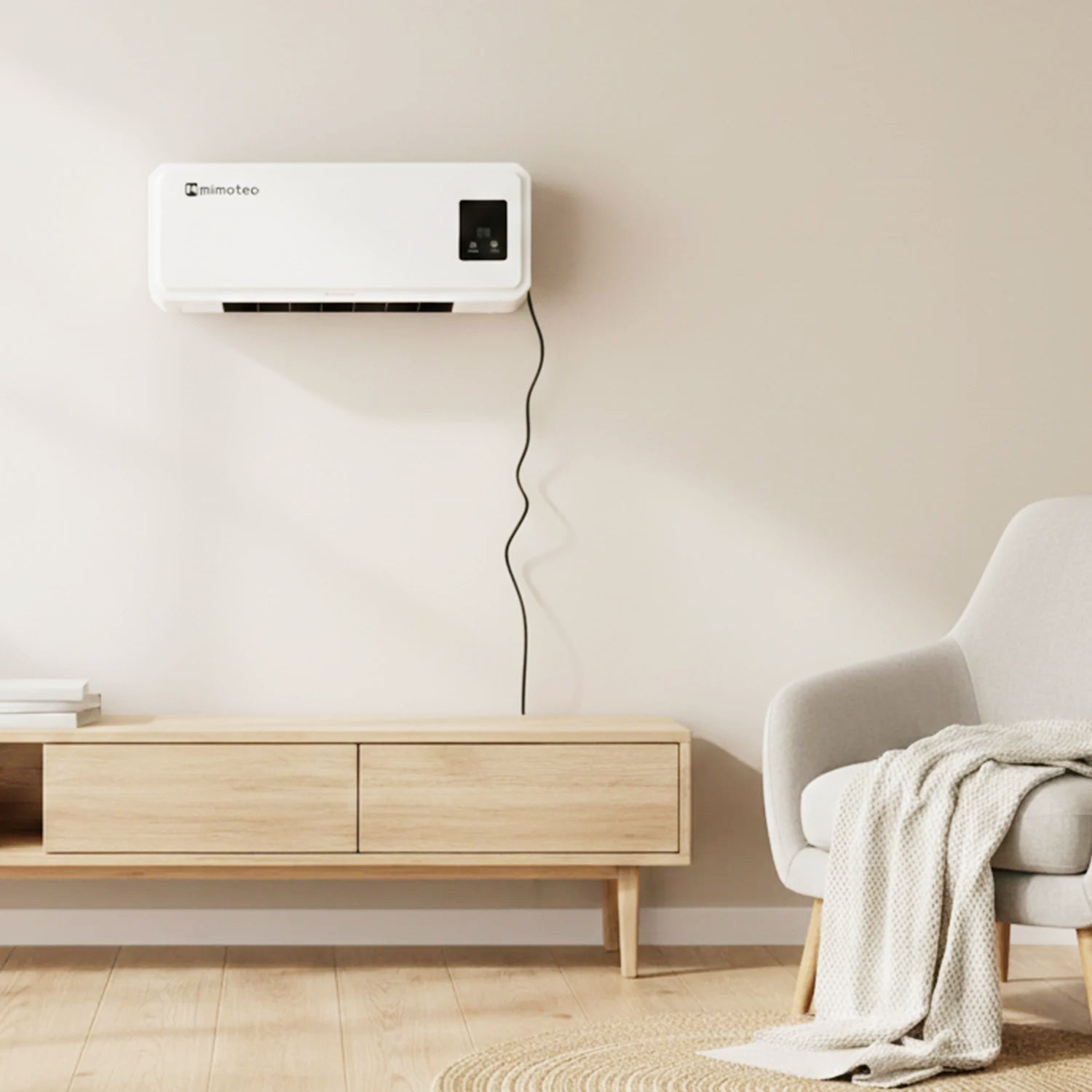 Calefactor Split Électrico de Pared Muro 2000W IPX2, ILUMINASHOP - 2