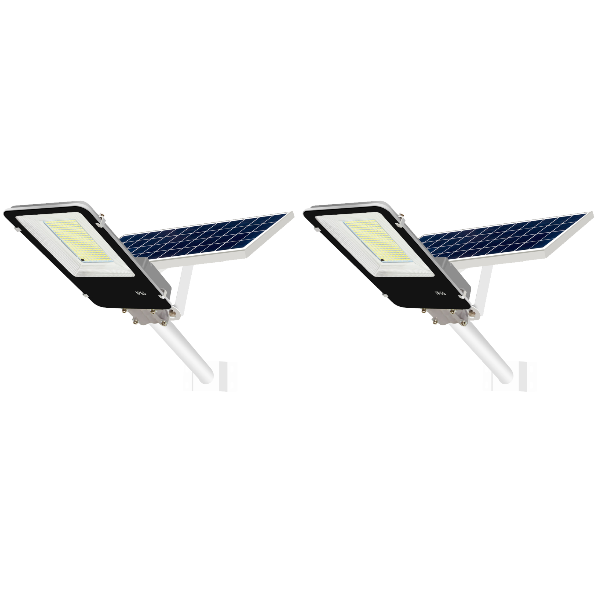 Pakiet x2 LED oświetlenie uliczne 200w panel słoneczny zewnętrzny 25w 200 diod LED zimny biały