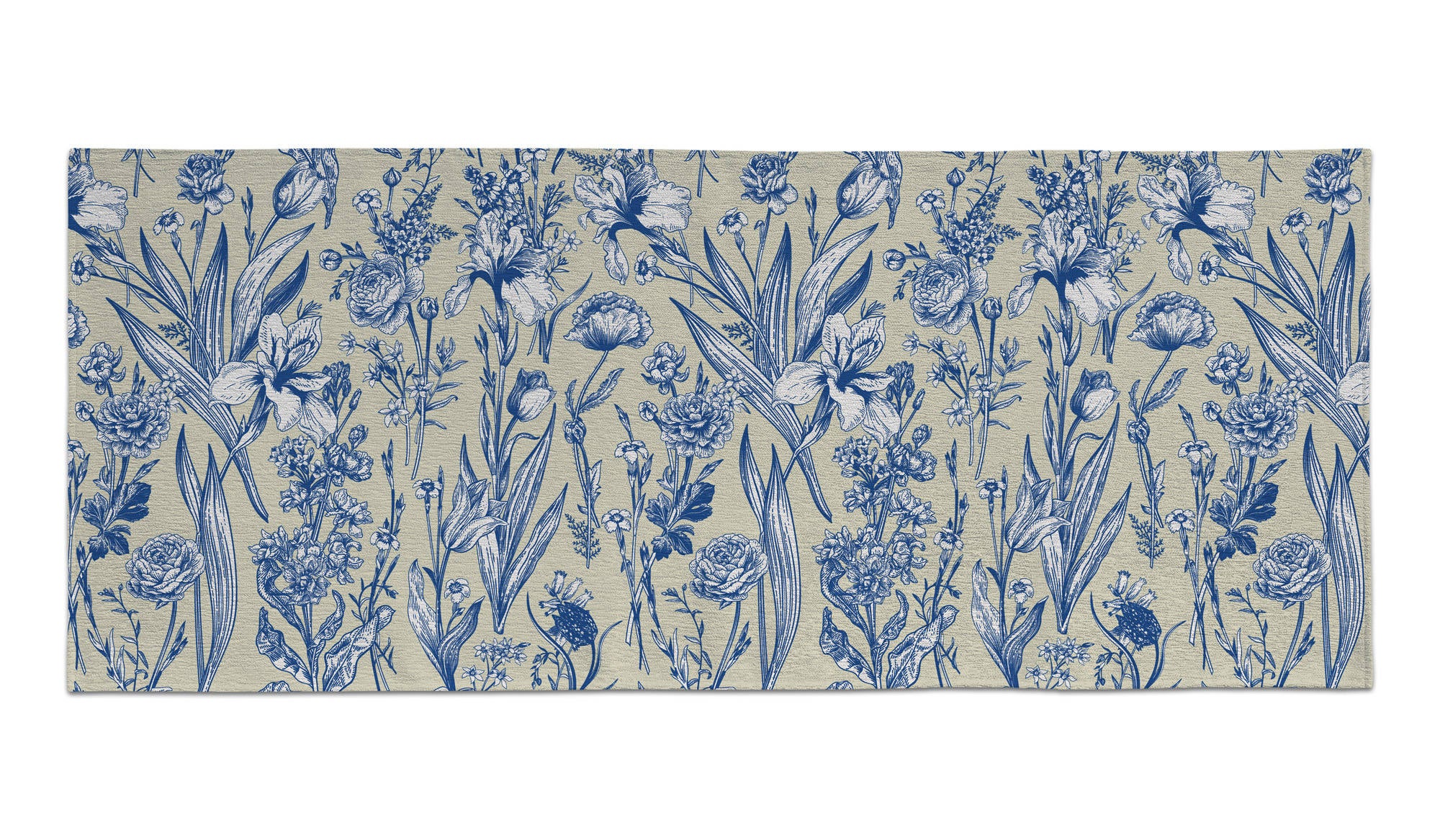 Camino de cocina, 100% made in italy, alfombra antimanchas con impresión digital, camino antideslizante y lavable, modelo trebol, 140x75 cm