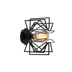 éclairage Industriel Applique Murale Vintage Osairous - Lampe Industrielle E27 En Métal Noir - Pour Salon Ou Chambre Applique Murale Salle De Bain