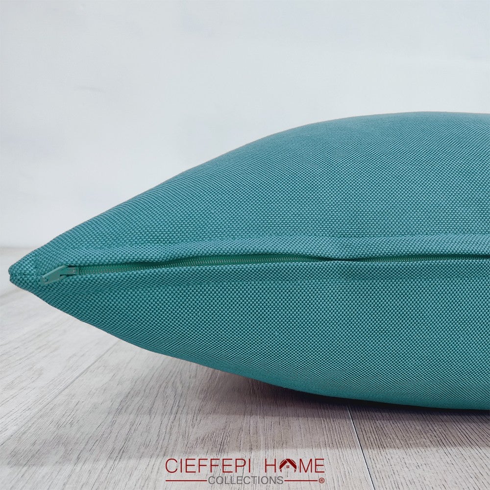 Federa Copricuscino Impermeabile Cieffepi Home Tolosa 40x60 Cm - Acquamarina Per Interni Ed Esterni
