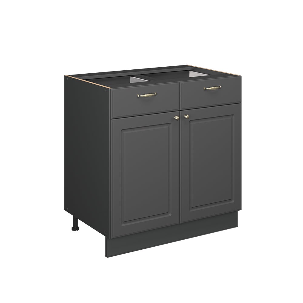 Vicco Szafka dolna do kuchni Fame-Line, Anthrazit-Gold Landhaus, 80 cm , BP Antracyt