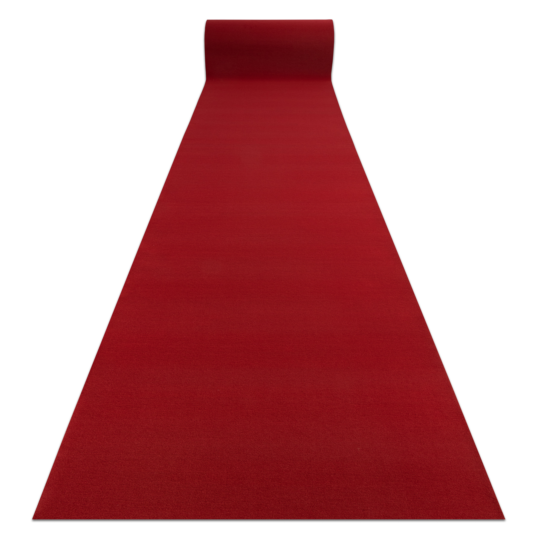 Alfombra de pasillo con refuerzo de goma rumba 1974 boda un solo color burdeos, rojo 120cm 120x170 cm