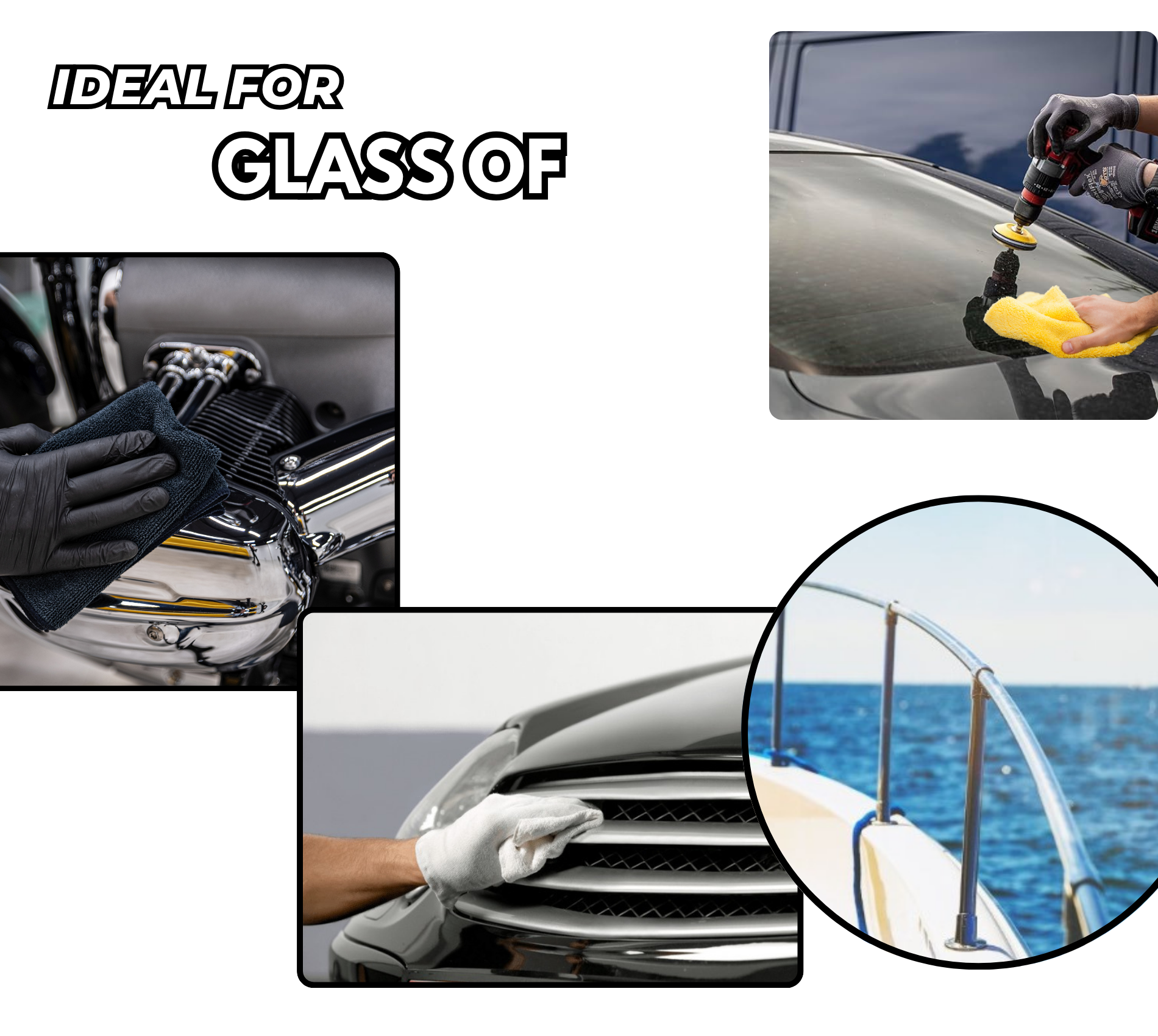 Polvere Di Lucidatura Per Vetro, Rimozione Di Graffi In Vetro | Rimozione Di Graffi Profondi Per La Riparazione Di Finestre | Pasta Per Lucidare Finestre Per Vetro, Pietra, Marmo, Ceramica, Metallo - Foto 10