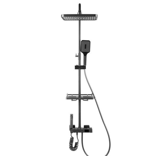 Conjunto de duche com torneira, Preto - 3