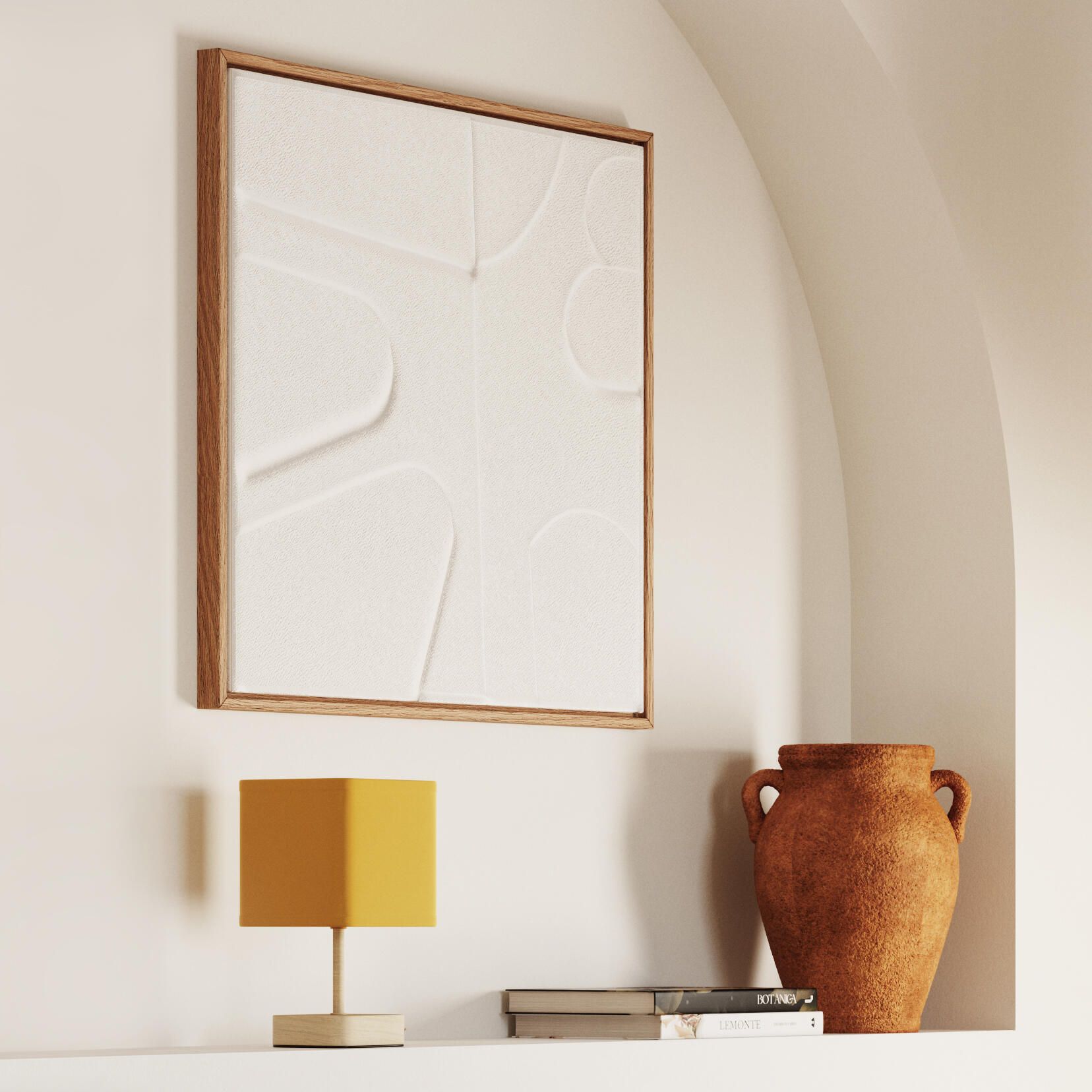 Tableau peint avec cadre Style Géométrique 57 cm x 57 cm - 2