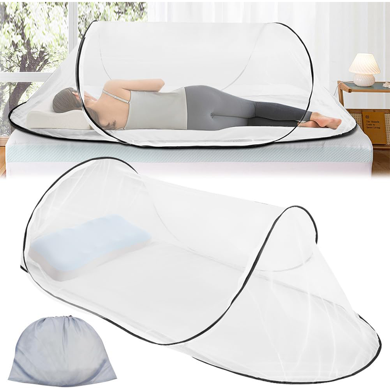 Składana moskitiera, ultralekka, przenośna, odpowiednia do namiotów kempingowych i domowych moskitier, szybka i łatwa w montażu