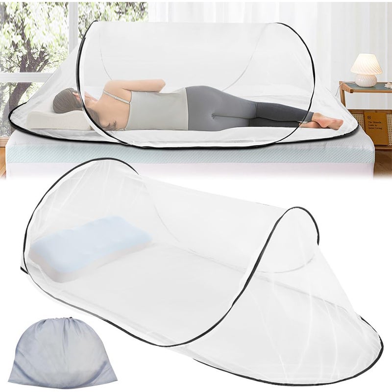 Składana moskitiera, ultralekka, przenośna, odpowiednia do namiotów kempingowych i domowych moskitier, szybka i łatwa w montażu