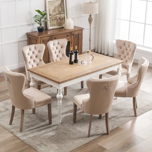 Sedia da pranzo (set di 6), sedia imbottita con gambe in metallo