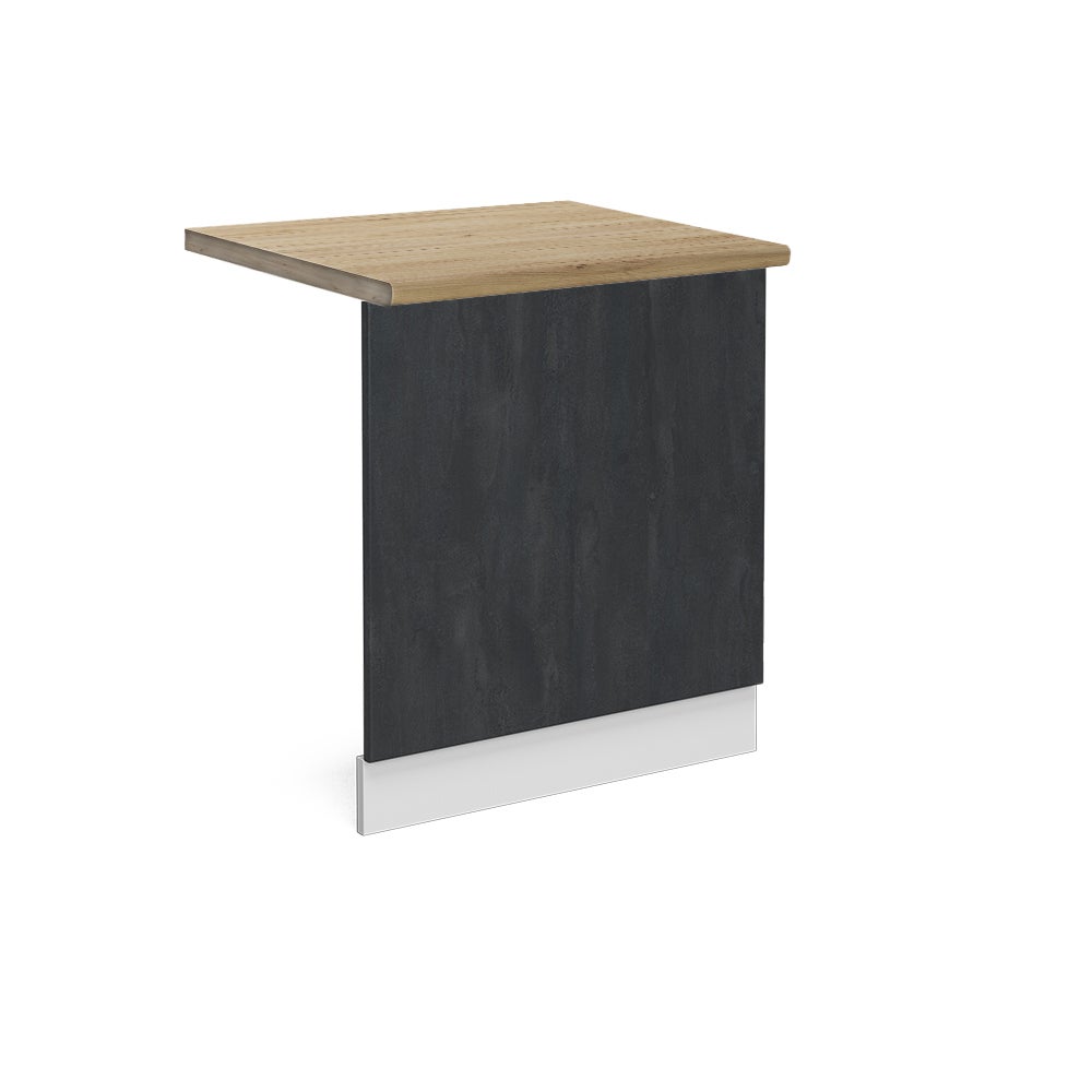 Vicco Panel przedni R-Line, Czarny beton, 60 cm BP Dąb