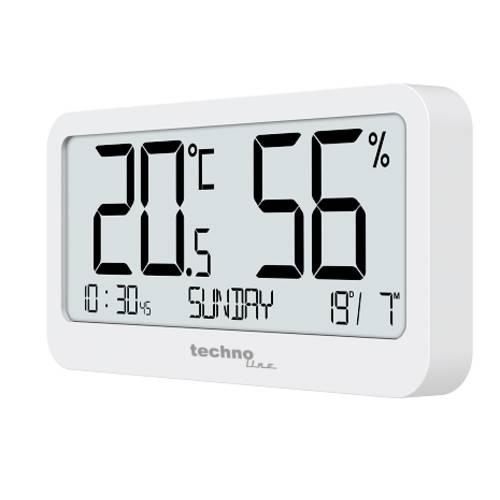 Techno Line Techno Line Thermo-Hygrometer WS9455 Thermo-hygromètre blanc WS9455 - 3