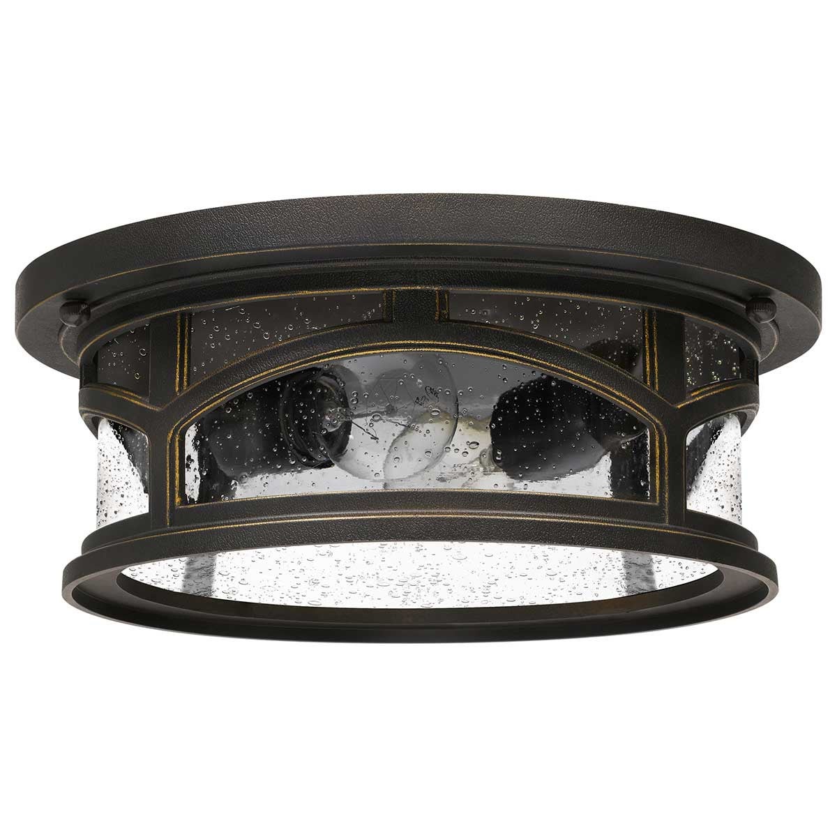 Plafon zewnętrzny Marblehead brąz palladiański 2xE27x60W IP44 wym: 12,7 x 33 x 33 cm kompozyt Quoizel
