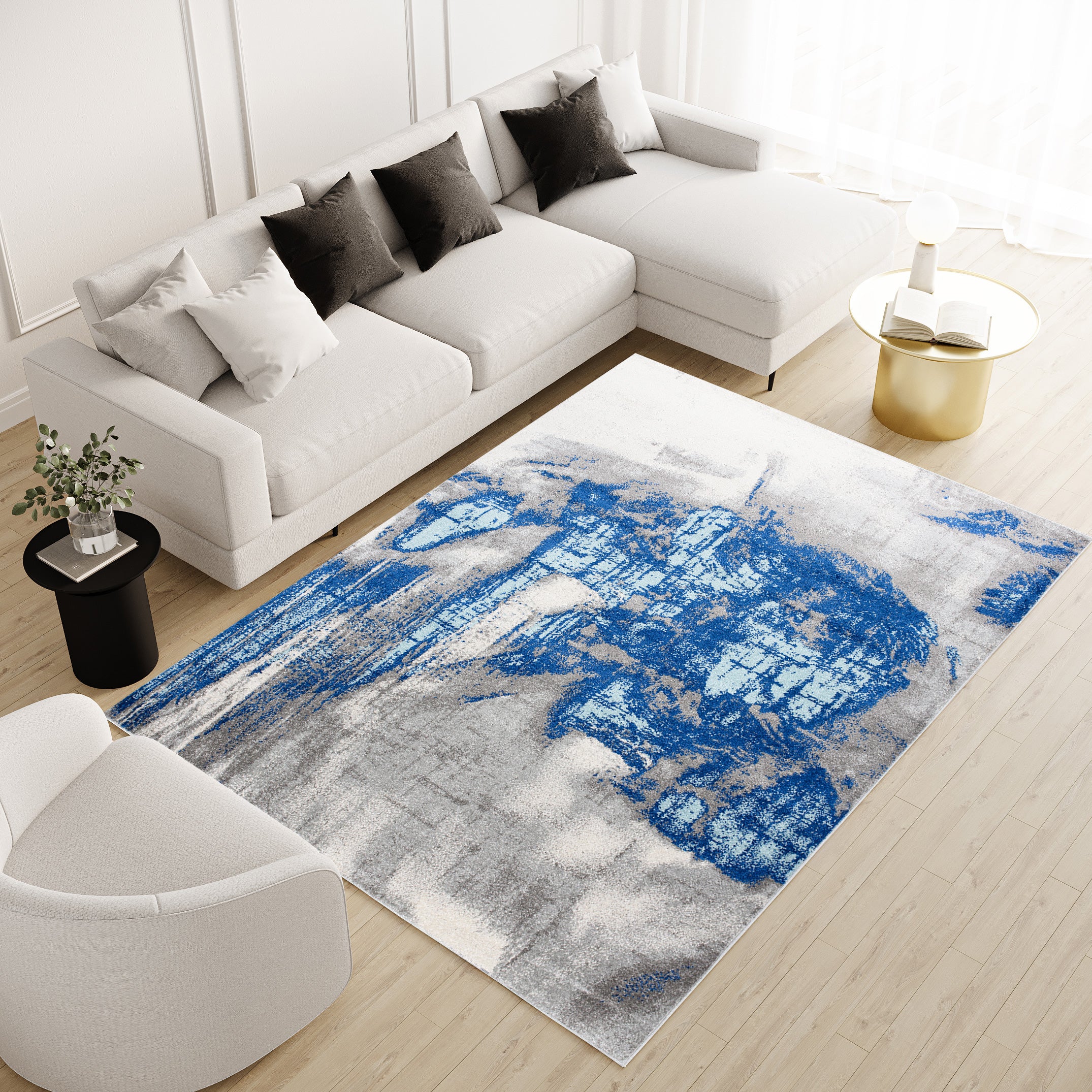 Tapis De Salon Moderne Tissé Plat FEVER 140x200 Cm | Leroy Merlin