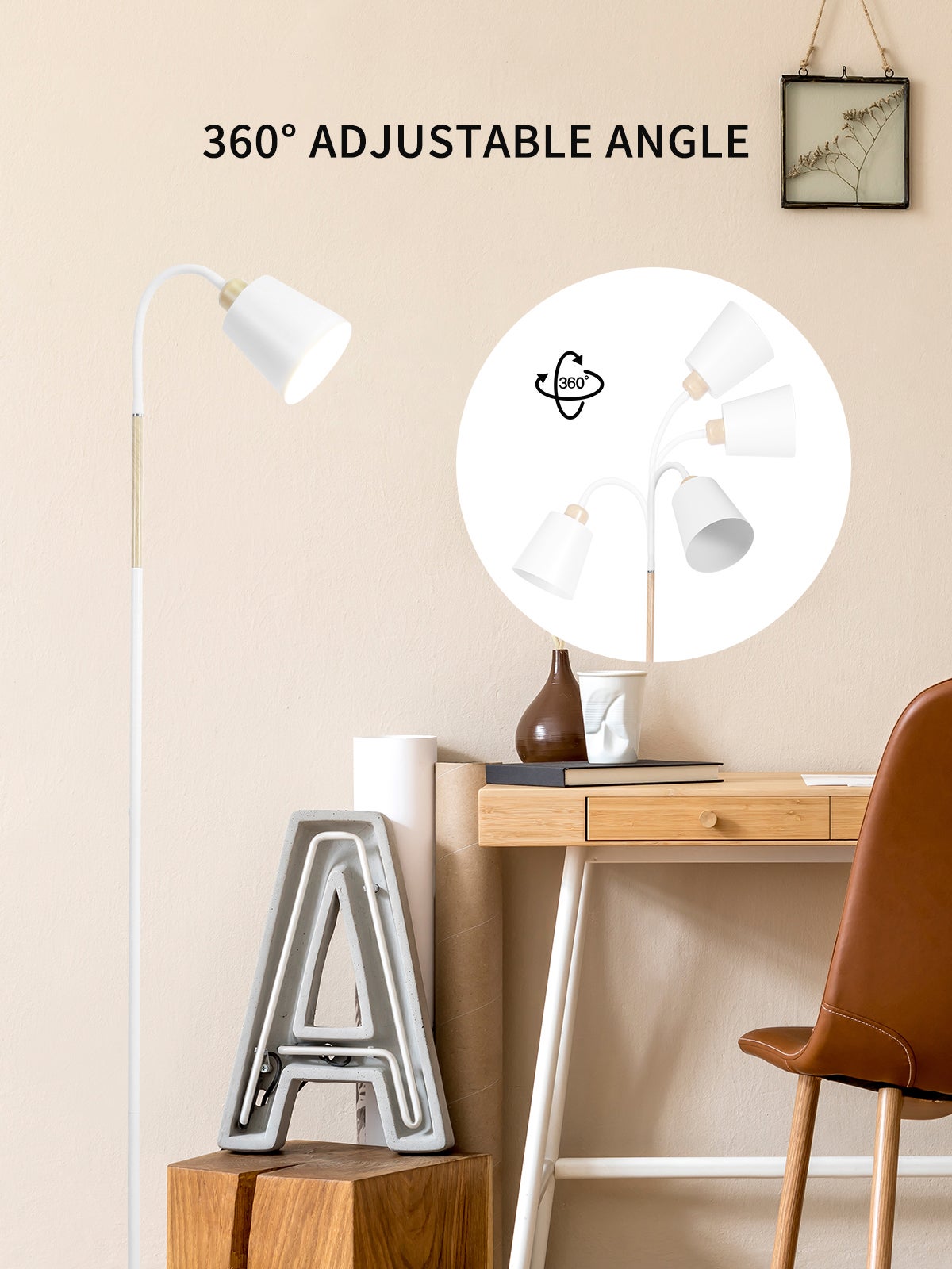 Lampada da Terra VILI Nera E27 60W | Design Industriale per Soggiorno