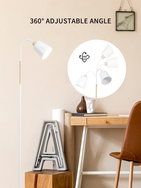 Lampada da Terra VILI Nera E27 60W | Design Industriale per Soggiorno Lampada da Terra VILI Nera E27 60W | Design Industriale per Soggiorno