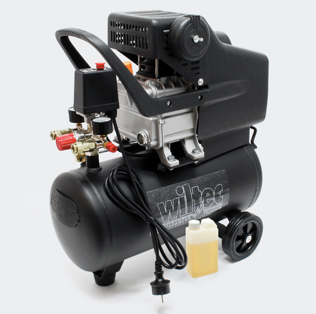 Compresseur 24 Litres 1,1 Kw Air Comprimé 8 Bar Enroulable Compresseur