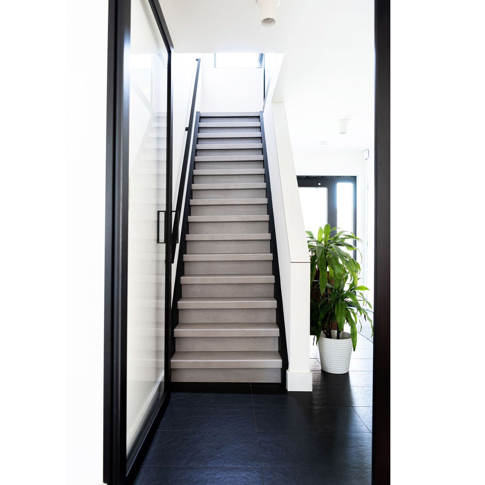 Marche rénovation d'escalier stratifié light grey 1000 x 300 x 56 mm - PEFC 70% - 7