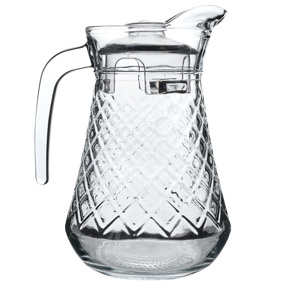 SET DE 6 PCS EN VERRE BOROSILICATE - 1 PICHET 1,6 L ET 6 VERRES -130ML