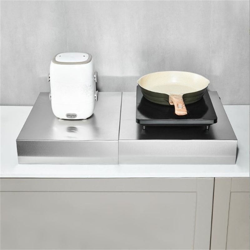 Plaque de couverture pour cuisinière à gaz, support pour plaque à induction, capacité de charge 40 kg, acier inoxydable, 30×50×9 cm - 3